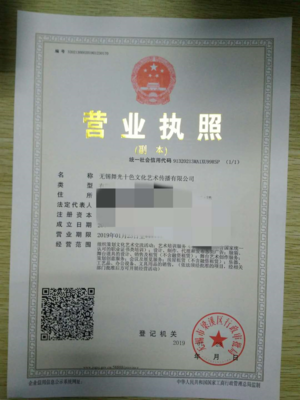 恭喜無錫舞光十色文化藝術(shù)傳播代辦公司注冊成功開業(yè)大吉,生意 .